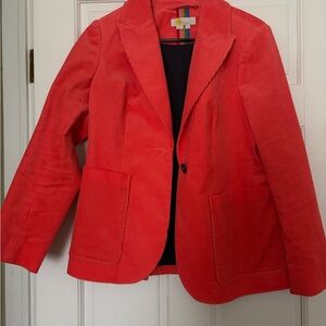 Boden Victoria Coral Corduroy Blazer